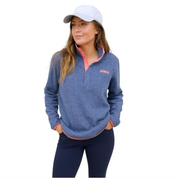Columbia Women’s Blue Pink Performance Fleece Pullover Jacket - Picture 12 of 12